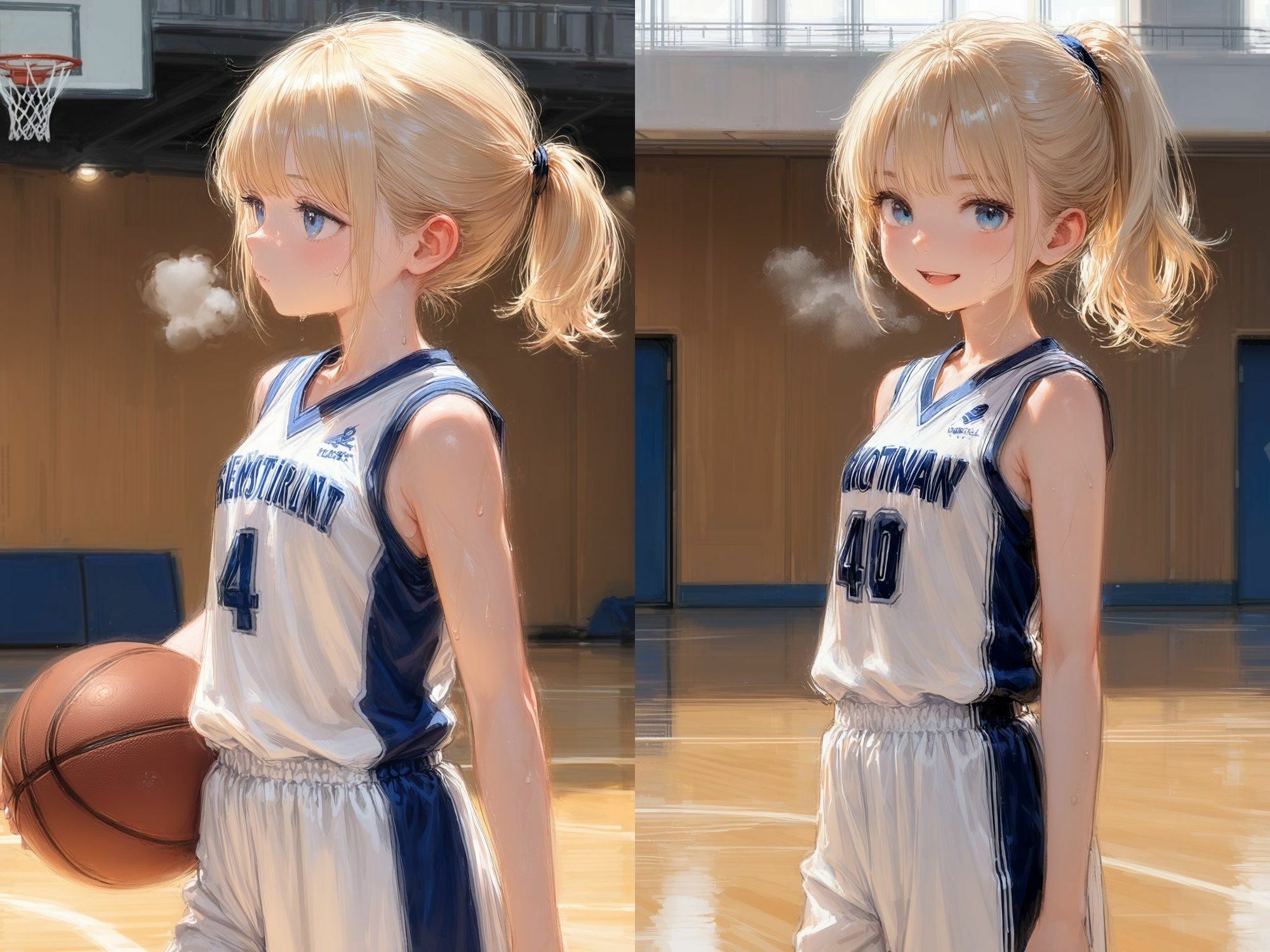 練習中に性指導！？金髪バスケ少女 サンプル画像 2