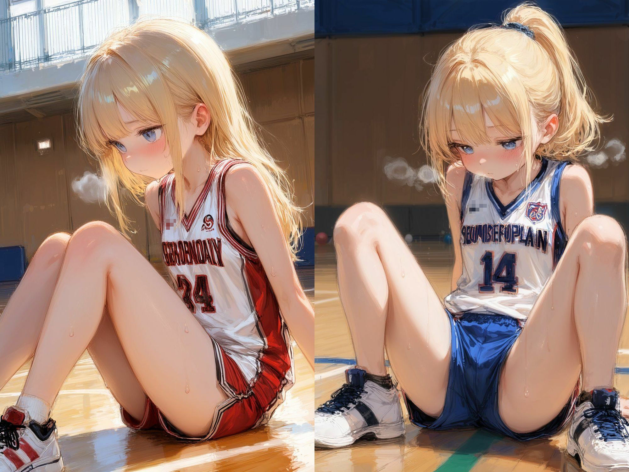 練習中に性指導！？金髪バスケ少女 サンプル画像 3