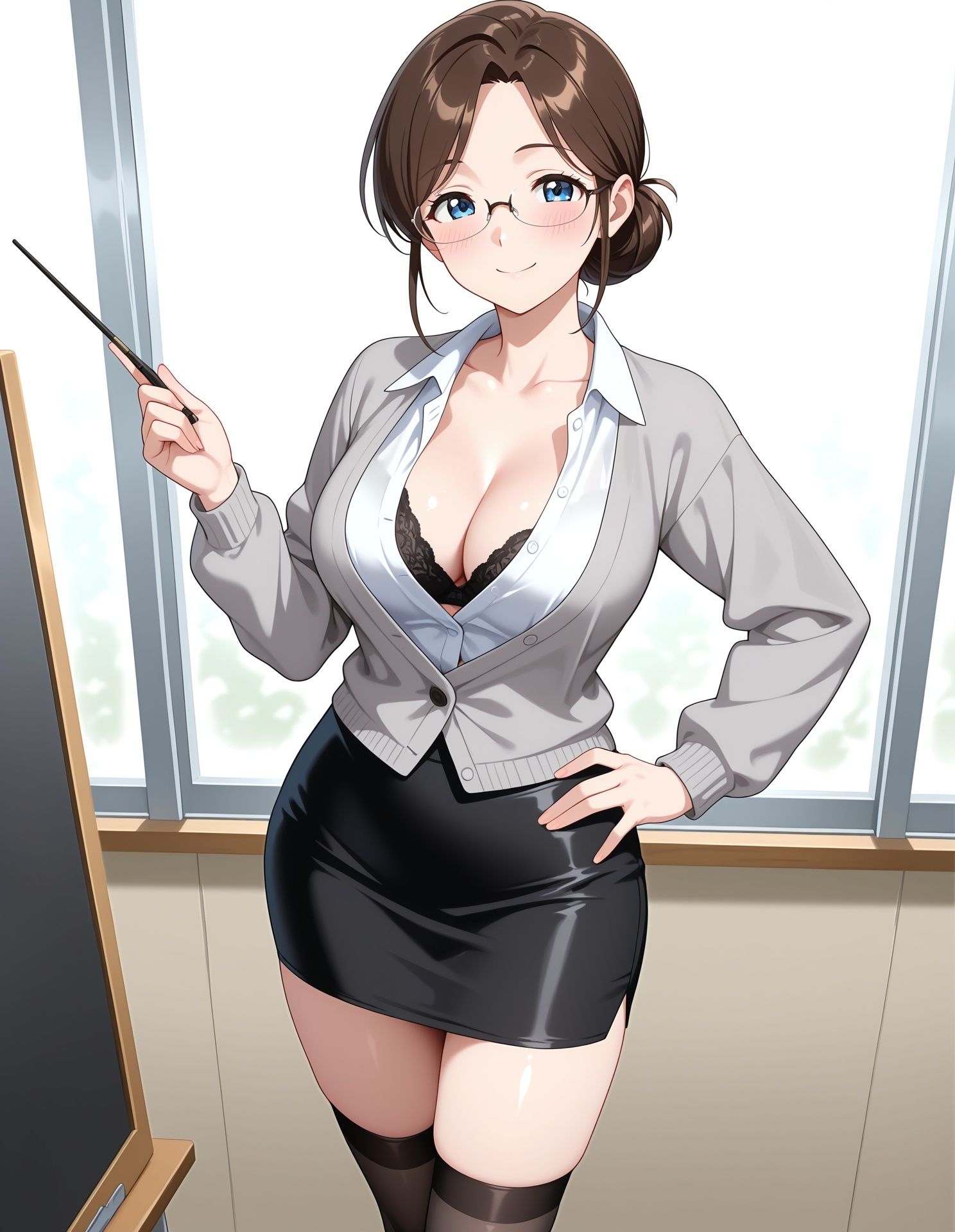 担任の先生、放課後は筆おろし課外授業〜巨乳女教師のヌキヌキ性教育〜 画像1