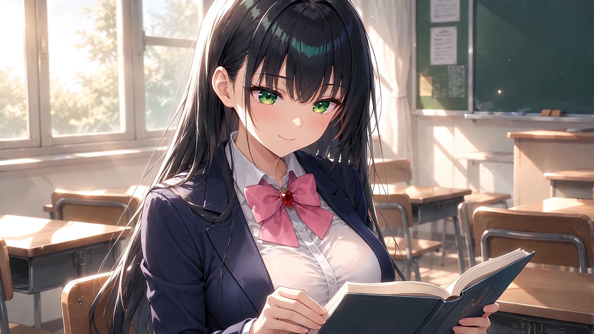 学校うんこトイレ盗撮 File:黒パンストルーズソックスでぶっとい太ももの爆乳清楚系JK 神宮寺真由_3