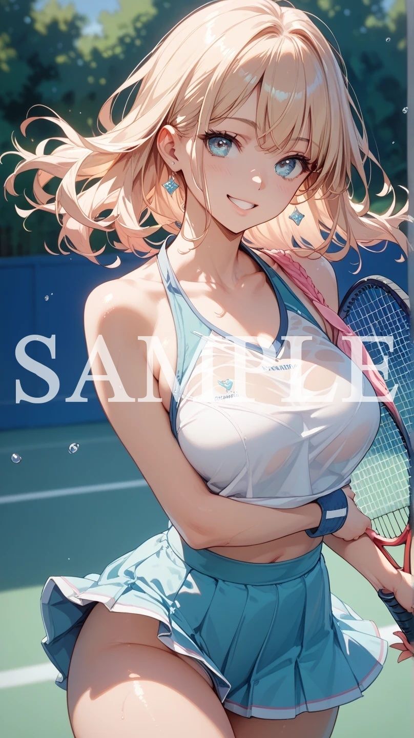 【豪華500枚セット】Tennis Girl d_792989 Minerva サンプル画像2