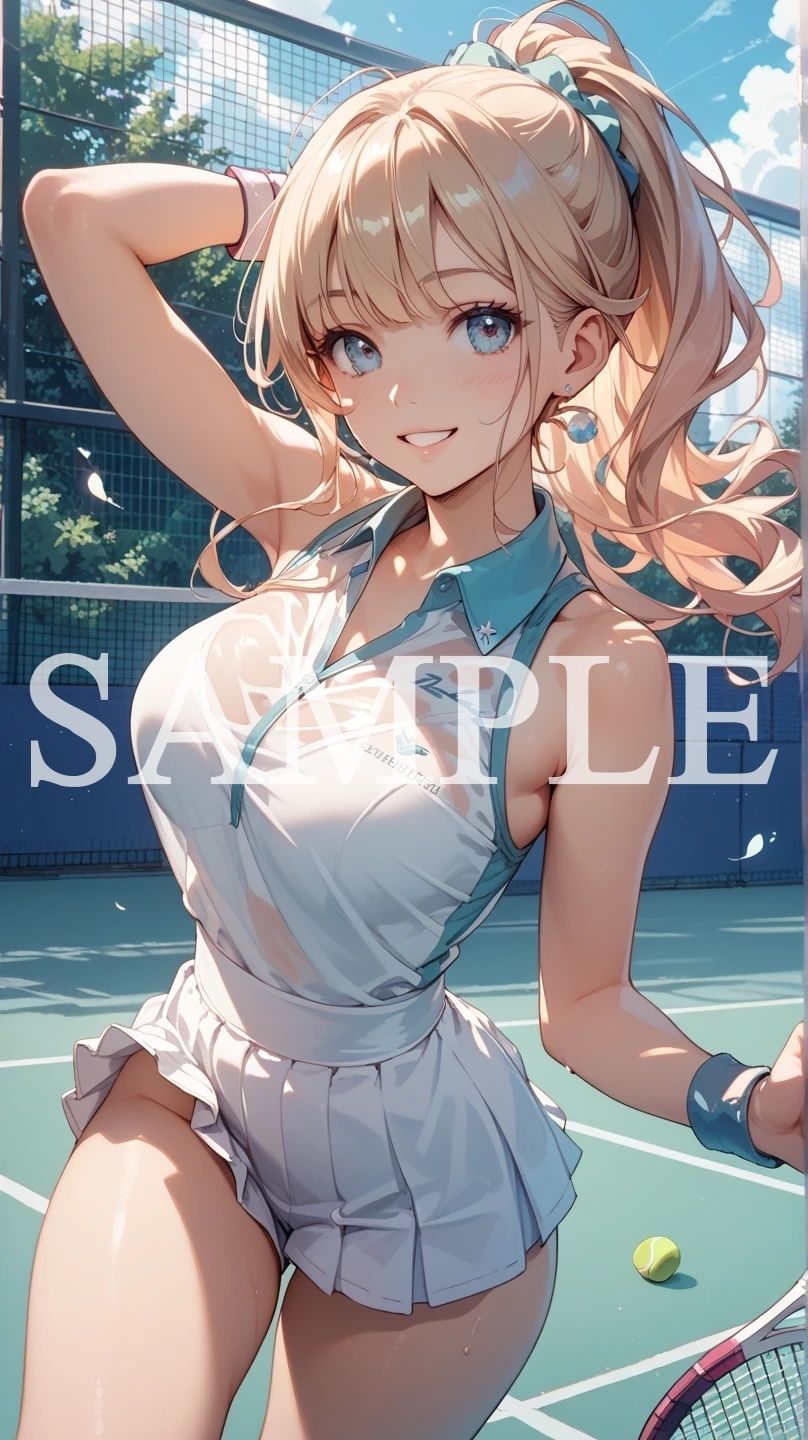 【豪華500枚セット】Tennis Girl d_792989 Minerva サンプル画像5
