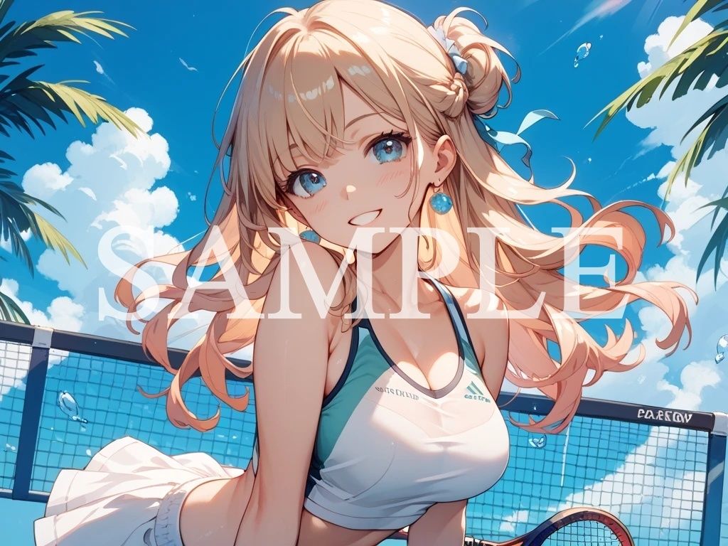 【豪華500枚セット】Tennis Girl d_792989 Minerva サンプル画像6