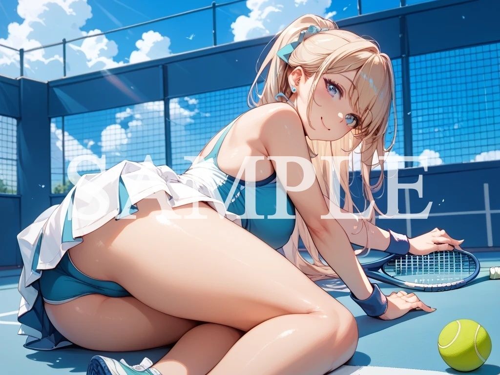 【豪華500枚セット】Tennis Girl d_792989 Minerva サンプル画像7