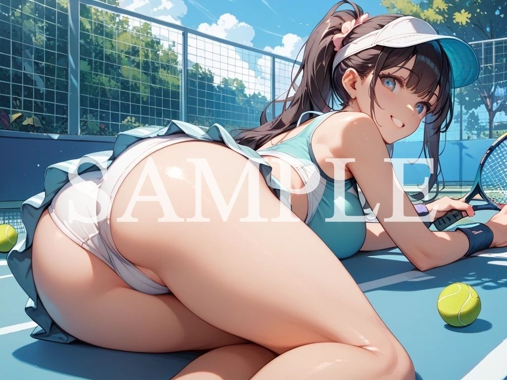 【豪華500枚セット】Tennis Girl d_792989 Minerva サンプル画像8