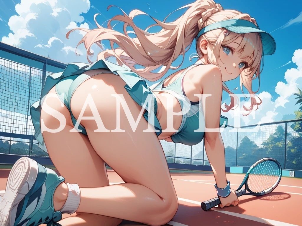 【豪華500枚セット】Tennis Girl d_792989 Minerva サンプル画像10
