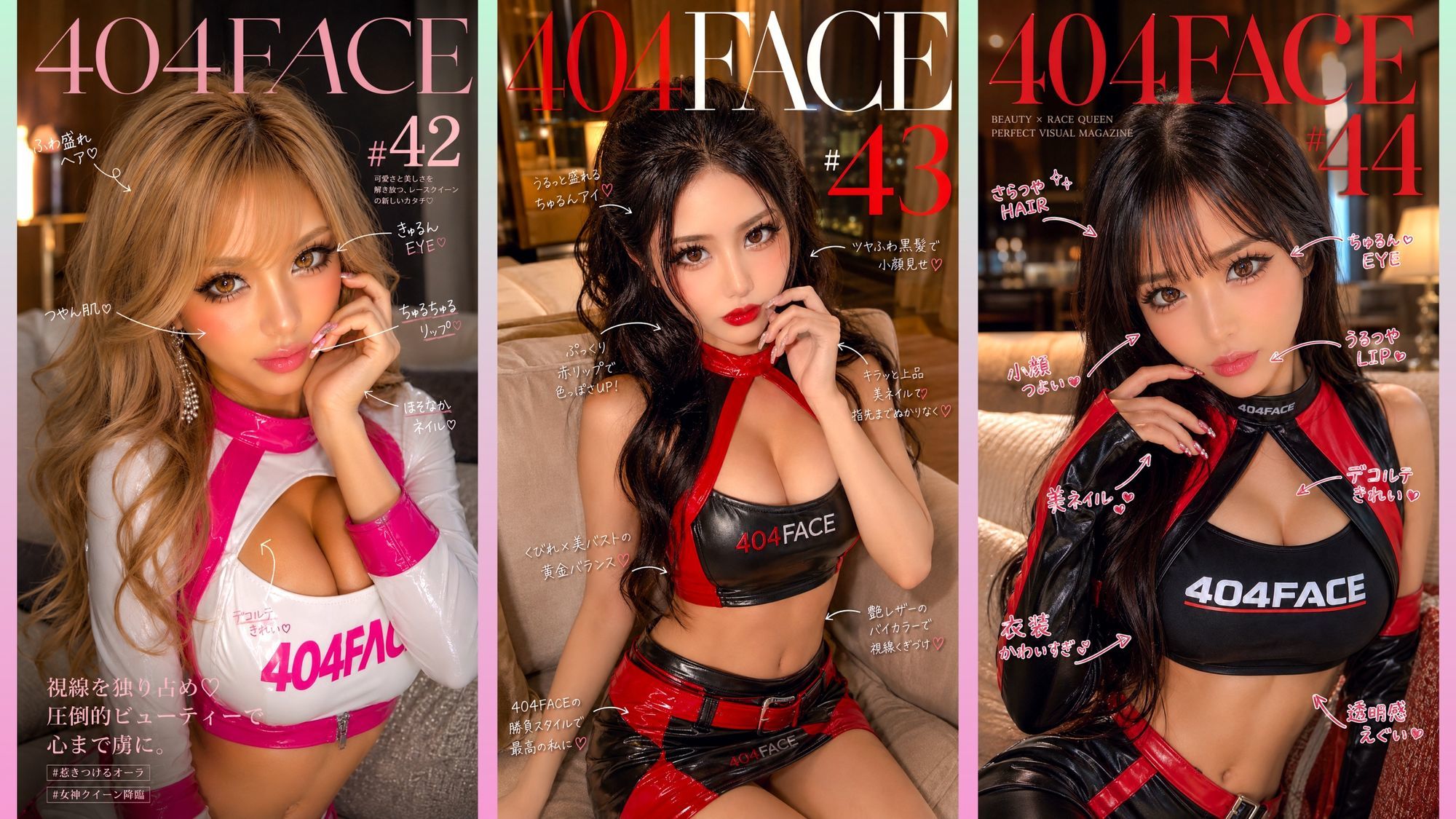 【404FACE】GARQUEEN ド派手メイクの最強レースクイーンギャルに大量顔射!☆48人☆【4K超高画質動画】Facial Compilation サンプル8