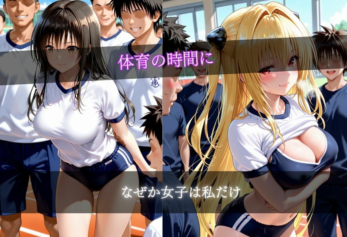 ブルマ姿女子校生乱交 10キャラ 500枚 画像1