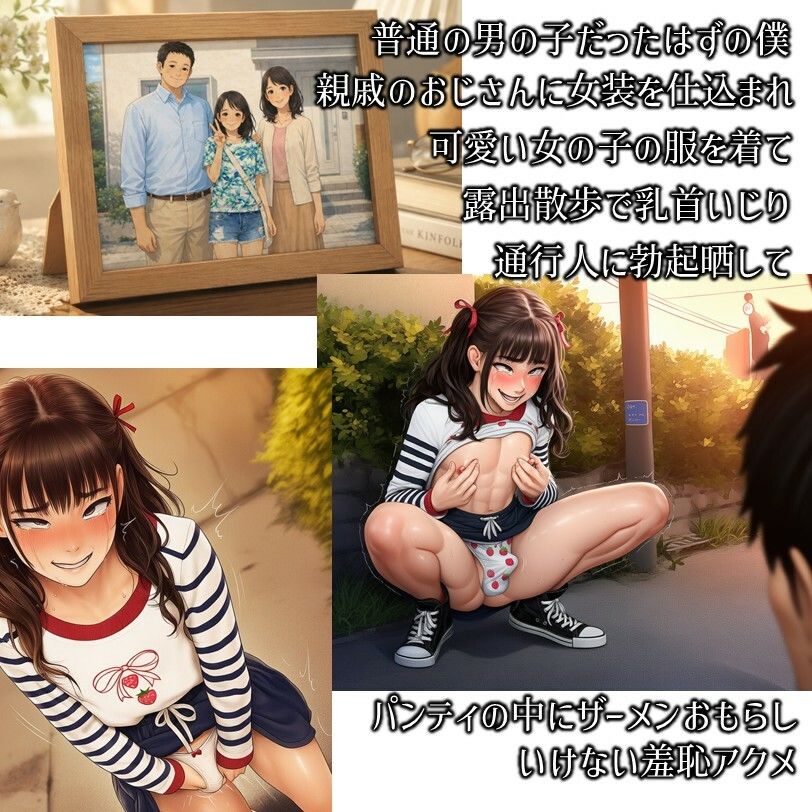 【無料エロ漫画】d_793038 女の子になった僕-メス堕ち志願女装露出散歩(ラッカパートゥ)