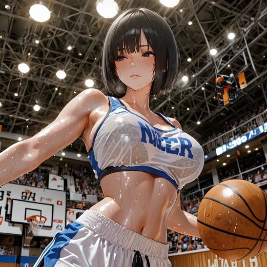 スポーツ女子セクシーイラスト集『ショートボブバスケ女子武内のあ』 画像10