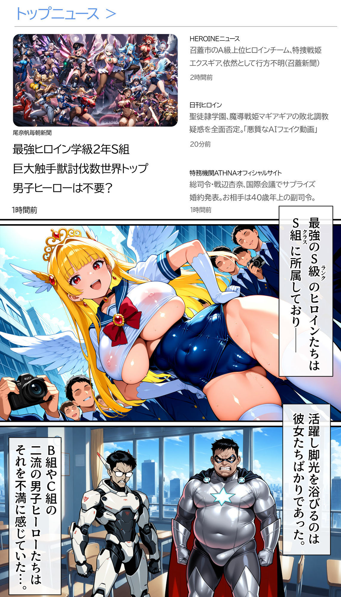 【無料エロ漫画】d_793374 聖翼天使セラフィック・ナイツ〜裏切りのザーメンプール〜『学校は安全だと思ったのに』(テンタクルズ)