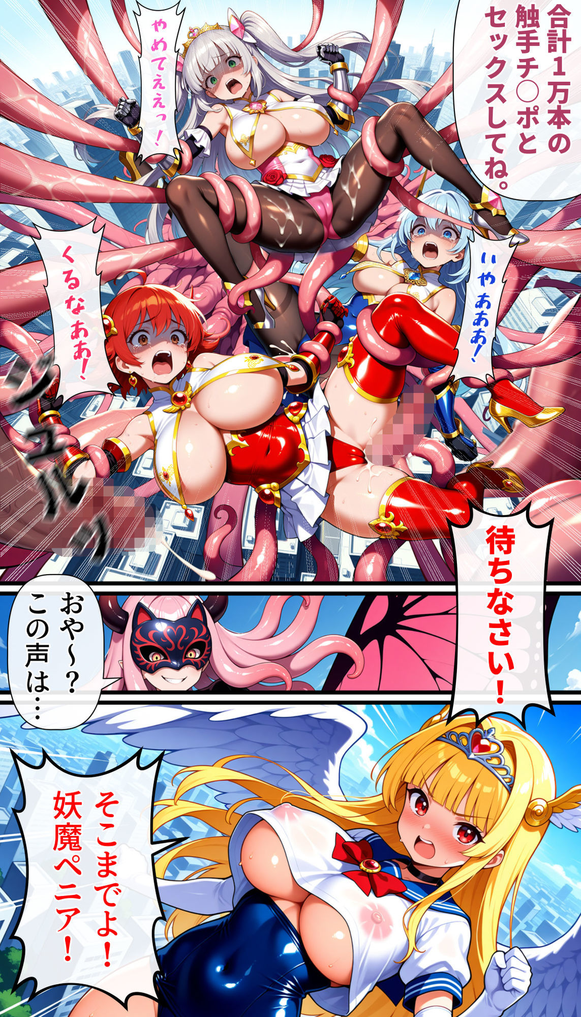 【無料エロ漫画】d_793374 聖翼天使セラフィック・ナイツ〜裏切りのザーメンプール〜『学校は安全だと思ったのに』(テンタクルズ)
