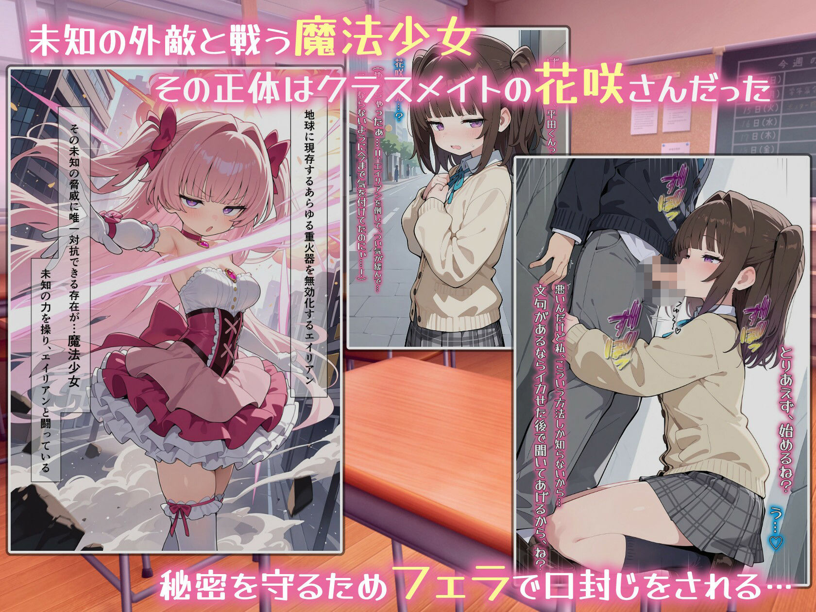 魔法少女の足コキ調教〜ザコマゾ精子を一滴残らず踏み搾る〜 画像1