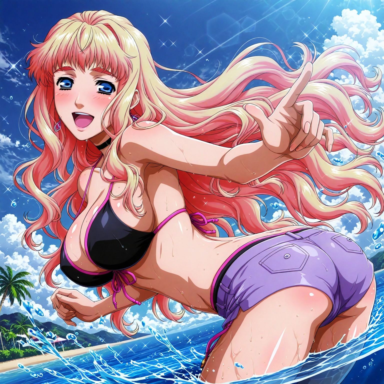 真夏の物語〜銀河の妖精シェリル・〇ーム、海でイチャラブ編〜 d_793741 女神のいらっしゃる場所 サンプル画像1