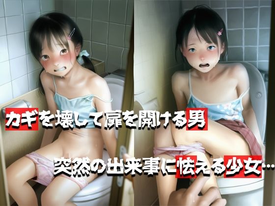 【放尿少女】人気の無い公園公衆トイレに入ってくる、地味っ子つるぺた少女と中出し姦姦_3