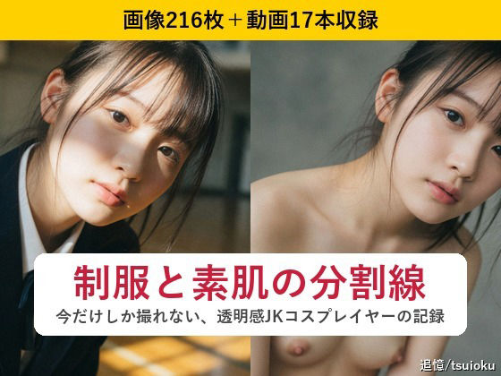 『制服と素肌の分割線』 〜今だけしか撮れない、透明感JKコスプレイヤーの記録〜