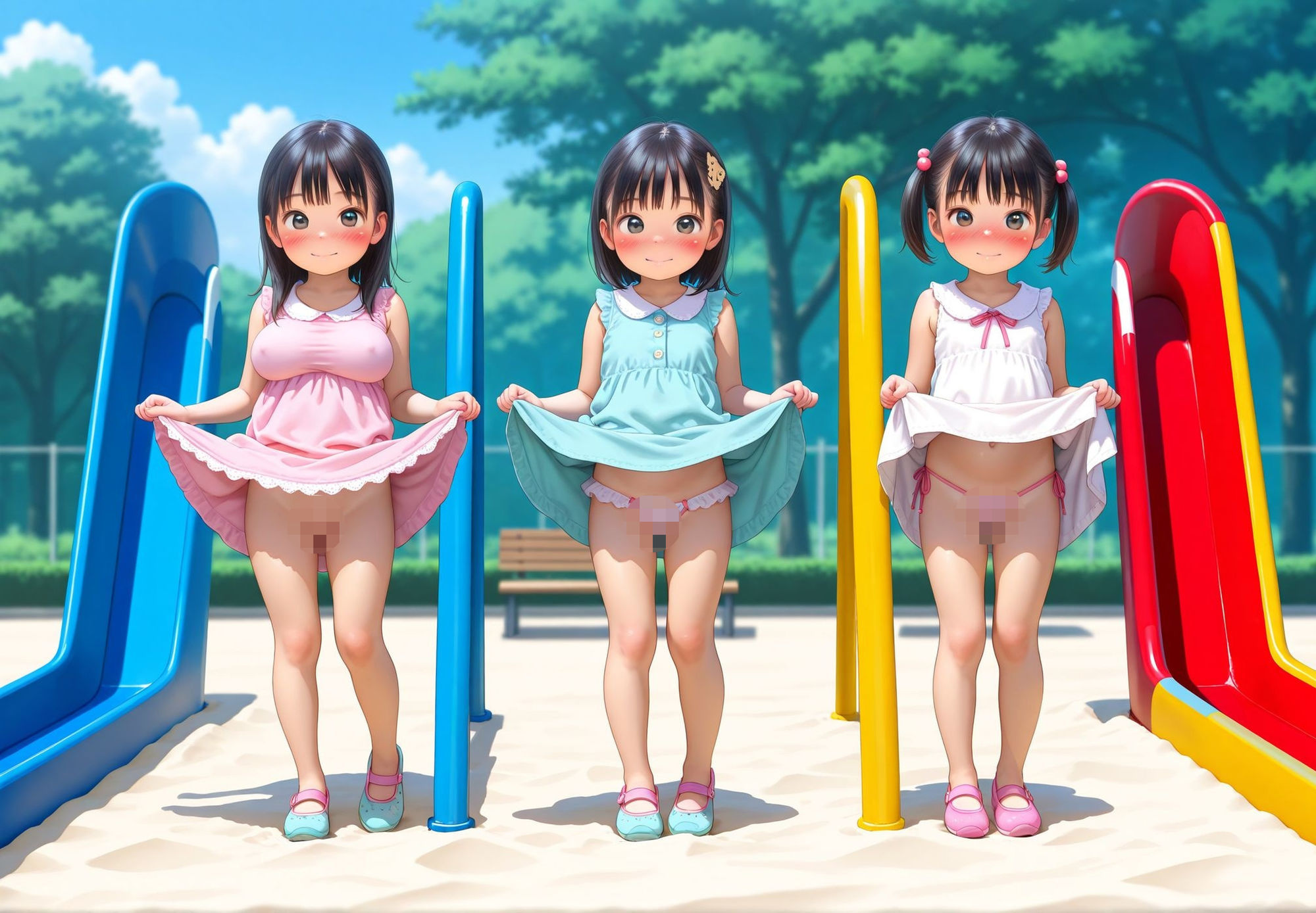 盗撮コレクションW 〜晴れた夏の公園編〜 サンプル画像 8