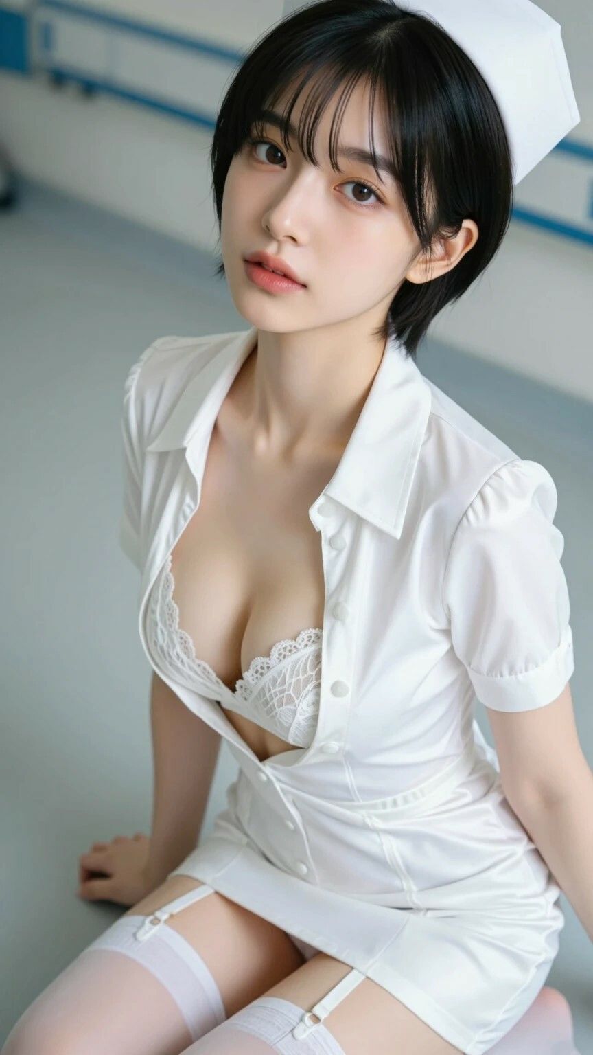 6K高画質保存版|Elsefield Studio 0001 Nurse Collection|ナース服コスプレ美女画像200枚セット サンプル1