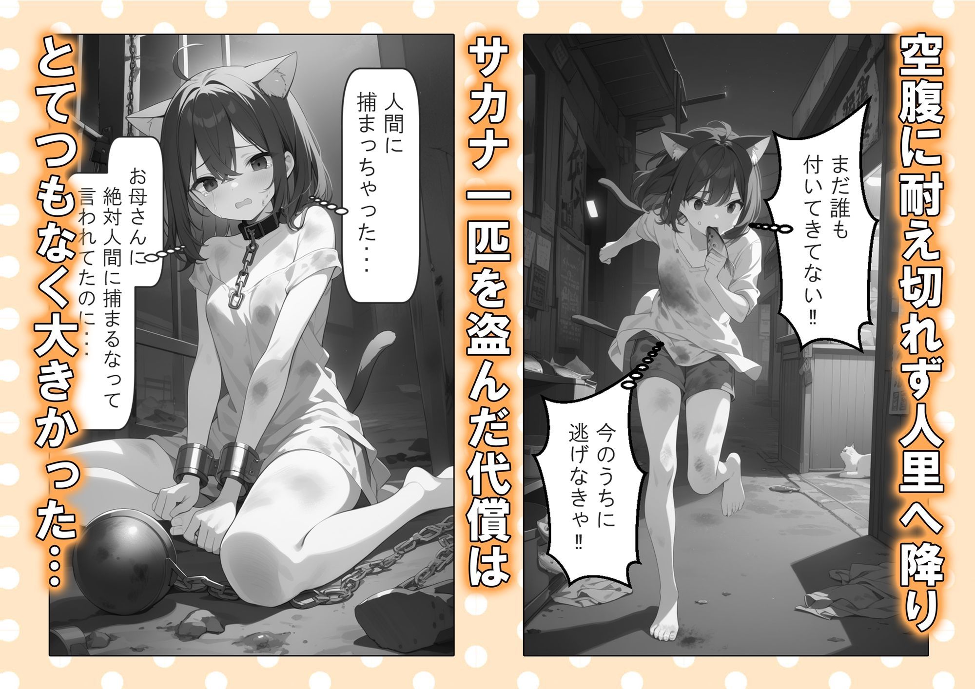ニゲねこ 魚を盗ったらギョギョギョギョー サンプル画像 6