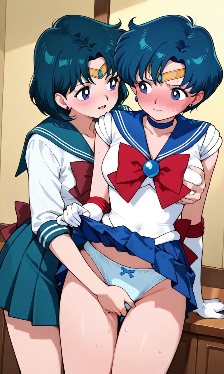 セーラー戦士が悪の美少女戦士にふたなり乱暴される（おまけCG付き） サンプル4