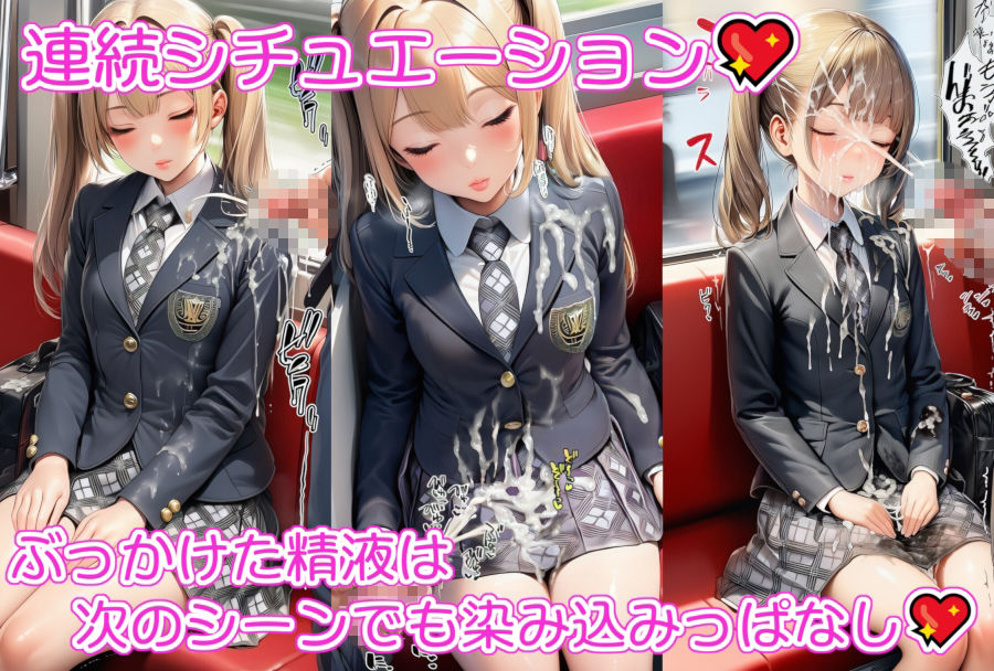 すやすやJK 制服ぶっかけ・顔面射精 サンプル2