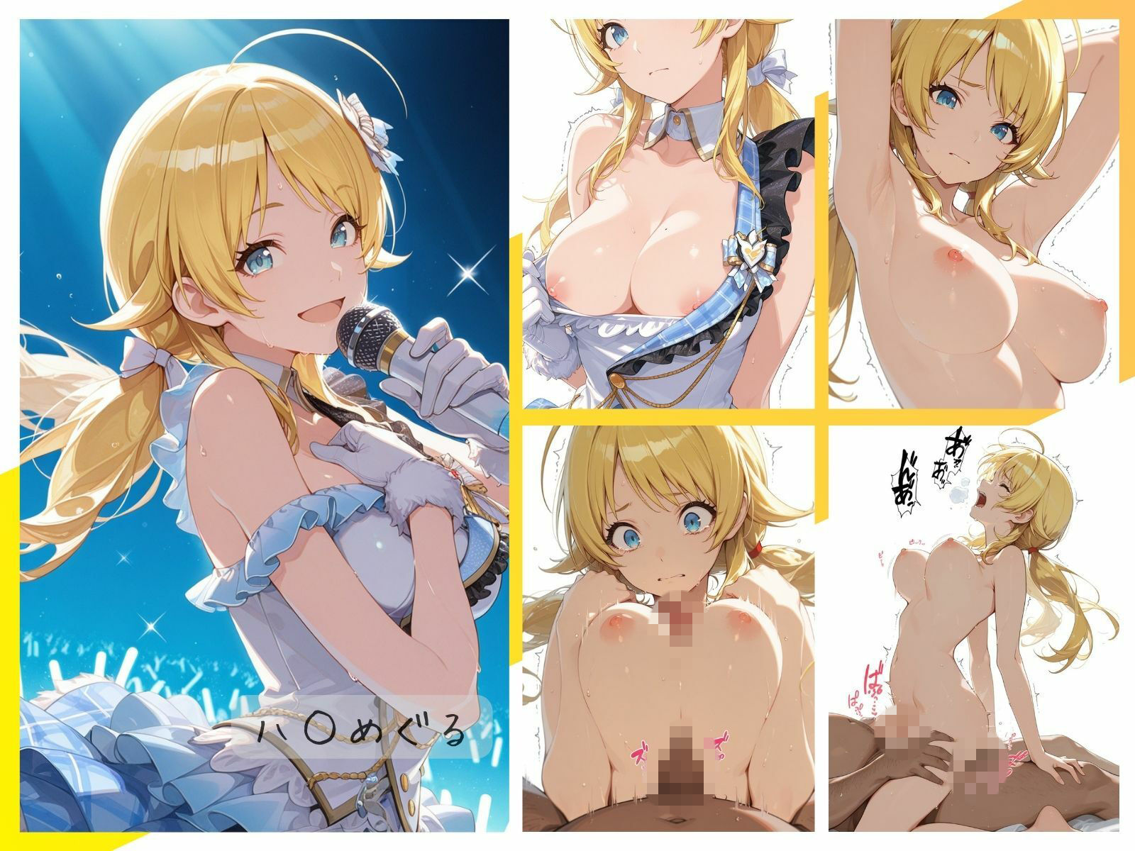 シャイニーアイドル全裸図鑑 n○ctchill&イ○ミネ編 サンプル画像7