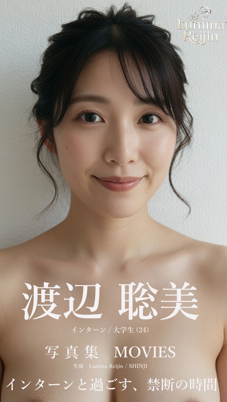 【AI生成】AI写真集 Vol.4 渡辺 聡美 インターン/大学生（24）「インターンと過ごす、禁断の時間」 画像2