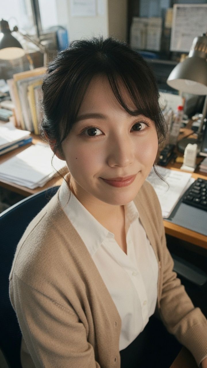 【AI生成】AI写真集 Vol.4 渡辺 聡美 インターン/大学生（24）「インターンと過ごす、禁断の時間」 画像3