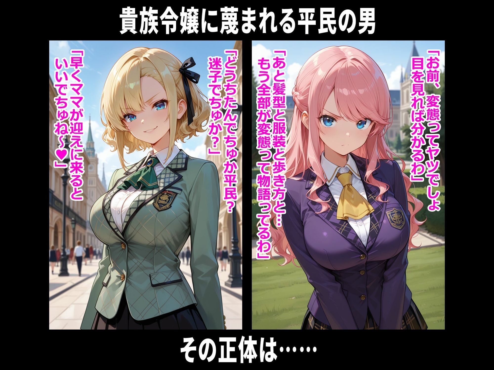 【エロ漫画】巨乳お嬢様レ〇プ事件被害者録2 即出し2コマ1
