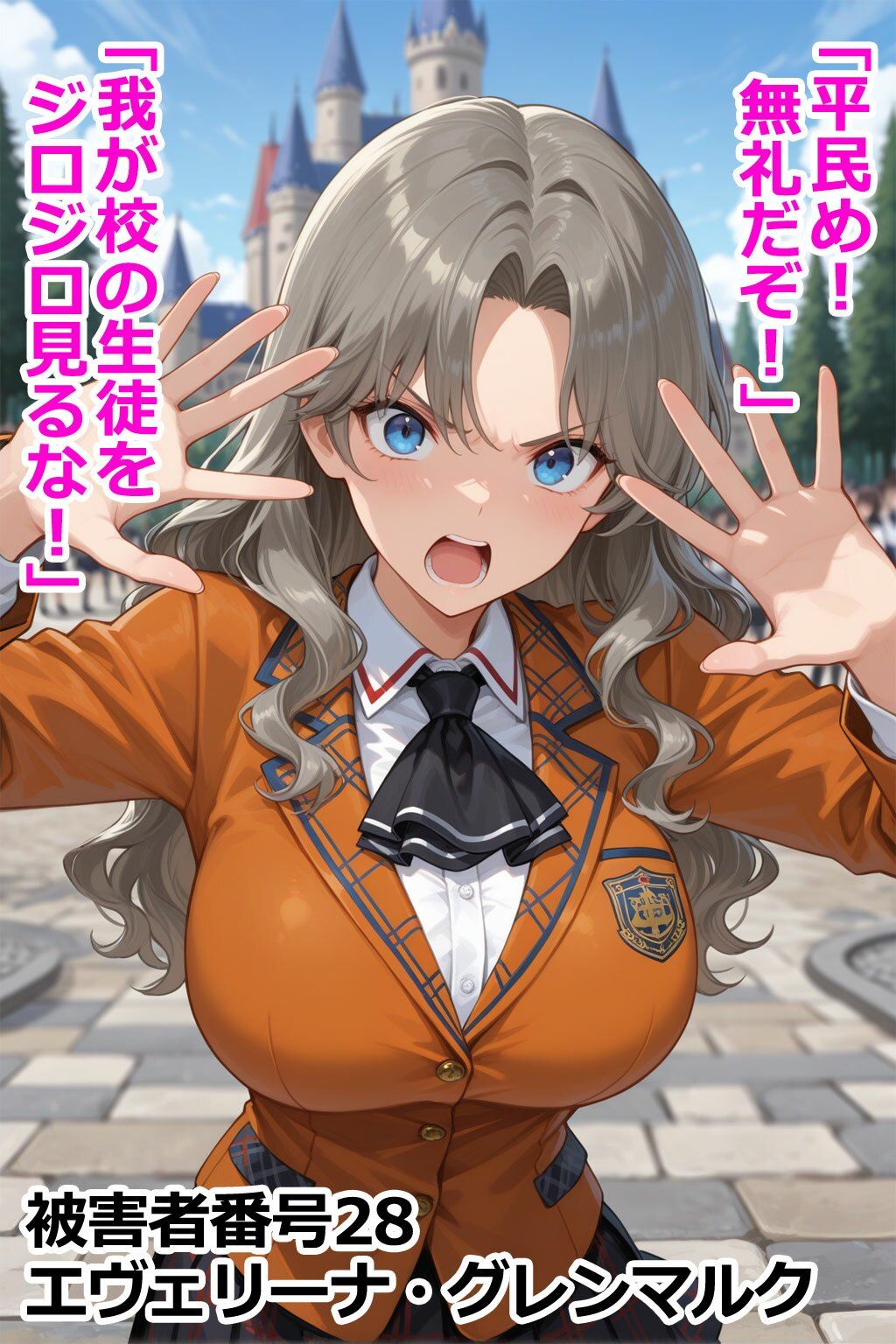 【エロ漫画】巨乳お嬢様レ〇プ事件被害者録2 即出し2コマ4