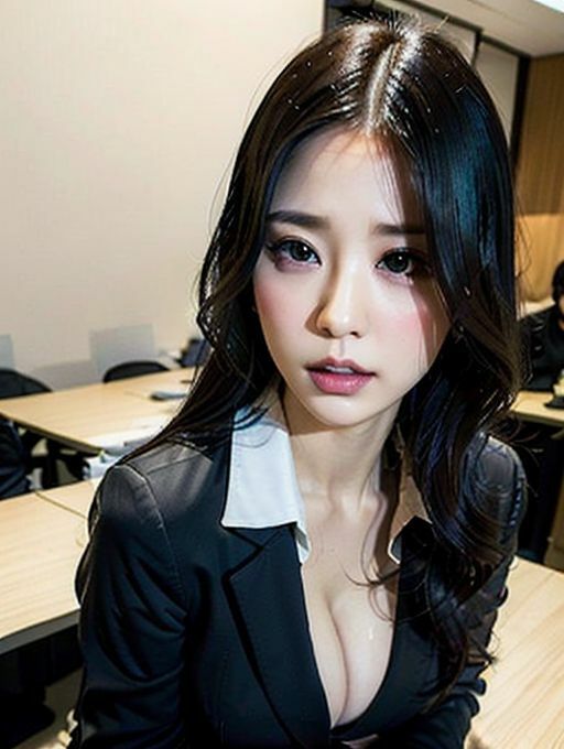 綾乃瀬ゆきな 深夜残業【本編】〜清楚系美人OLが残業中に〜のサンプル画像2