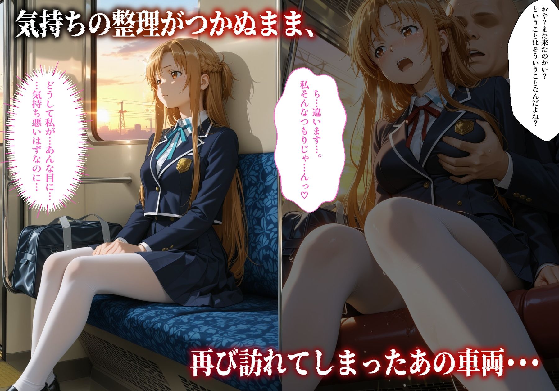 【処女孕ませ専用車両】連続中出しで肉便器化したヒロイン  -結〇明日奈- サンプル5