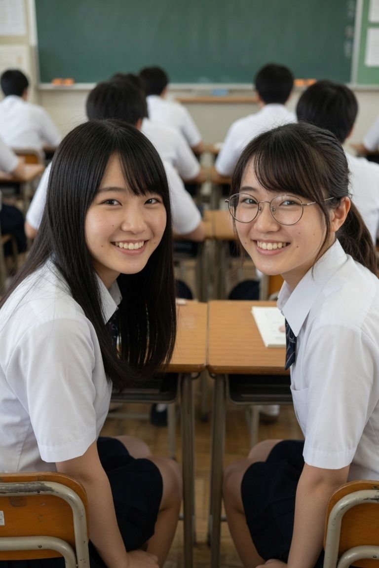 【実写】孕ませ教室 - 僕が孕ませるクラスメイトの二人【一部セリフつき】 画像1