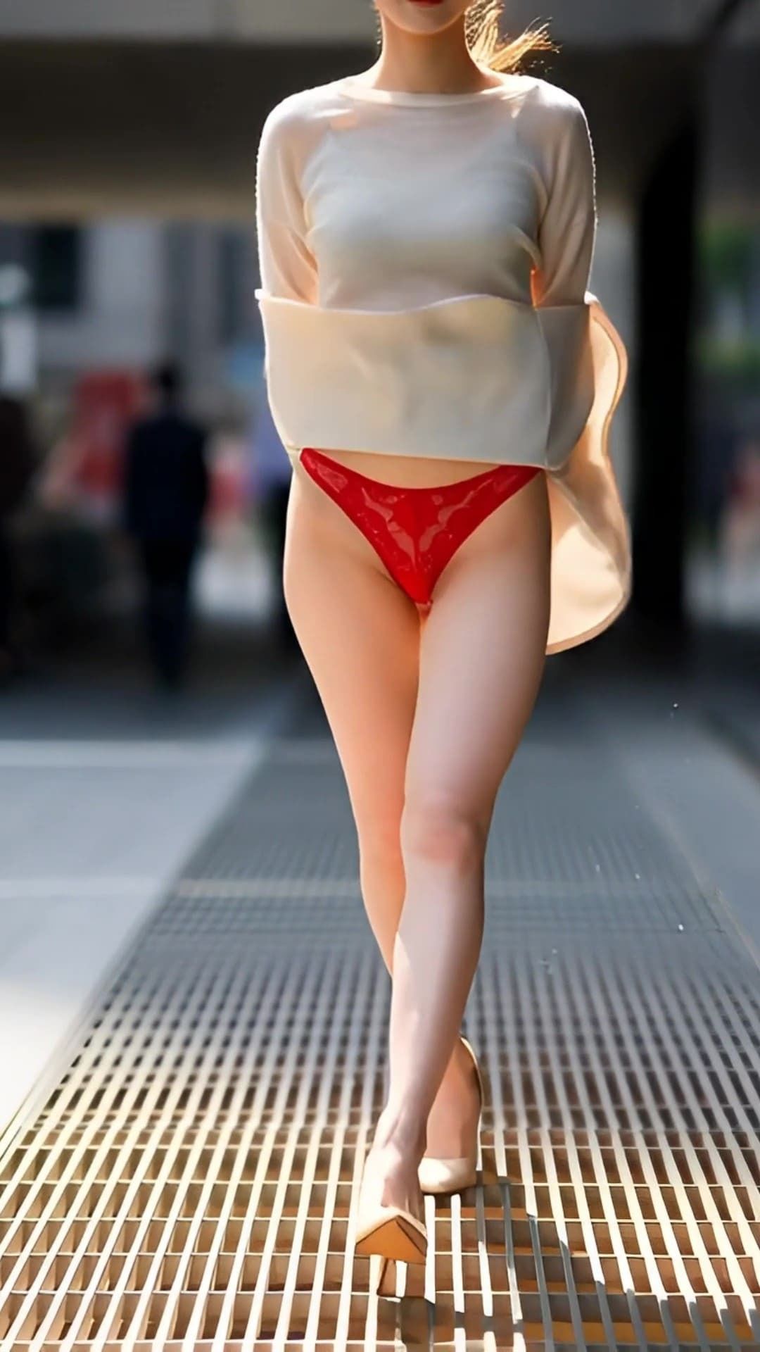 通風孔パンチラハプニング 画像5