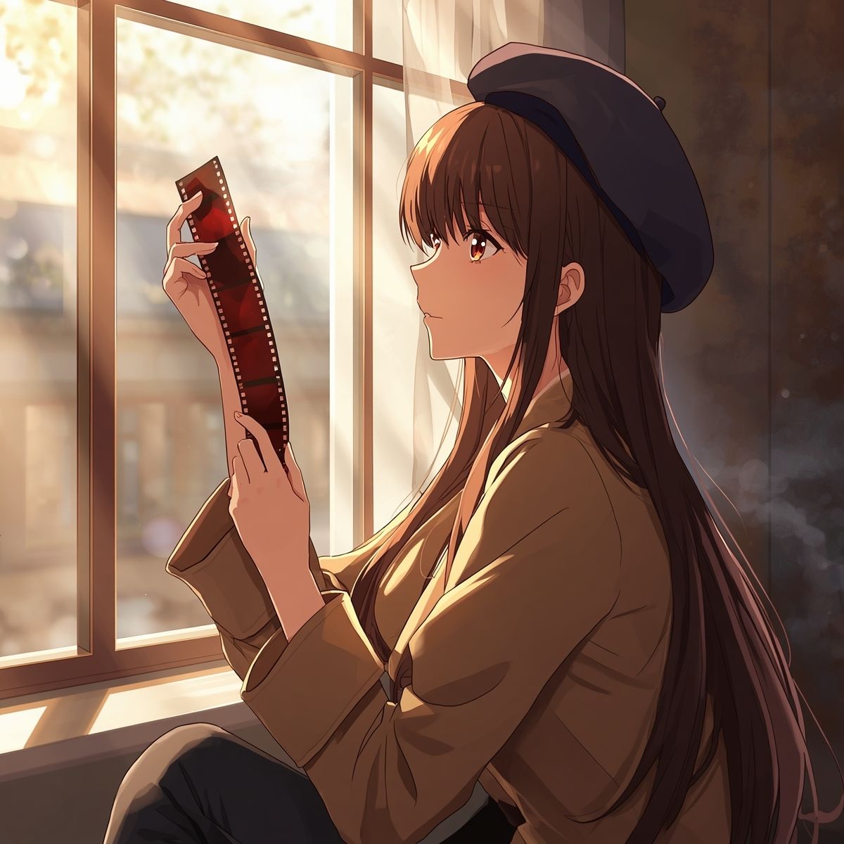 【AIイラスト集】NOSTALGIA III - 追憶のネガフィルムと夕暮れの遊園地 - 画像5