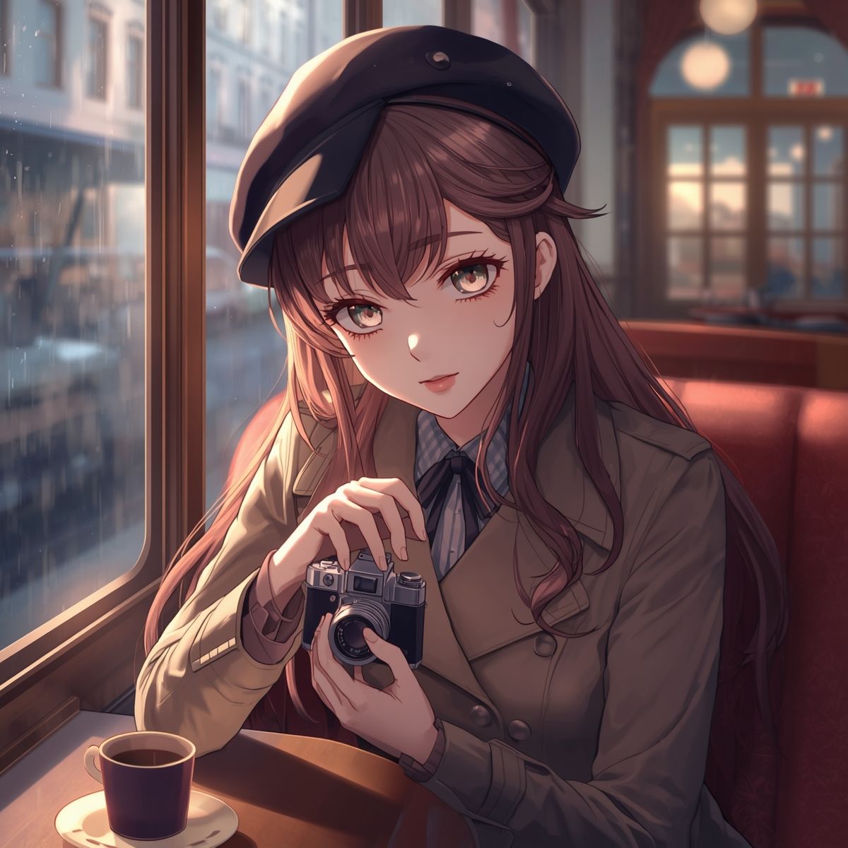 【AIイラスト集】NOSTALGIA III - 追憶のネガフィルムと夕暮れの遊園地 - 画像6
