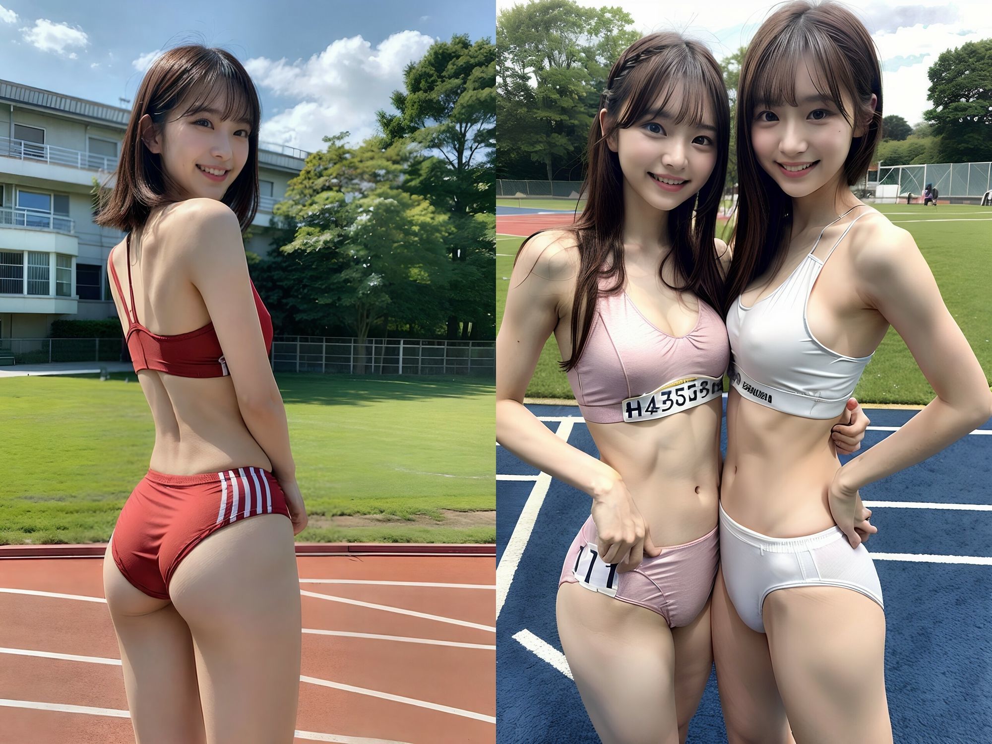 【動画2本セット】アスリート陸上女子総集編 画像1