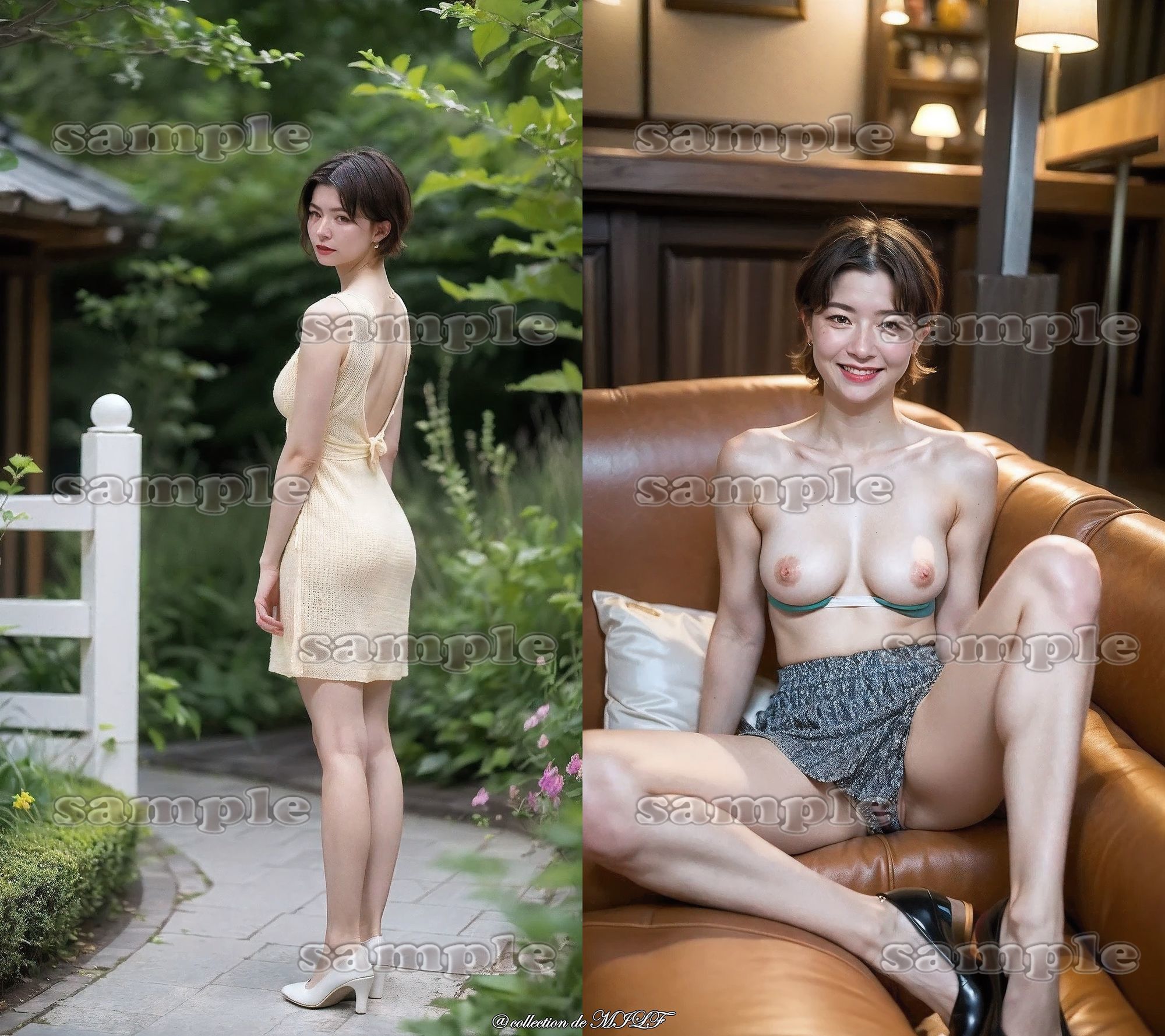 【AIグラビア】熟女のヒップとトップレス姿 画像8