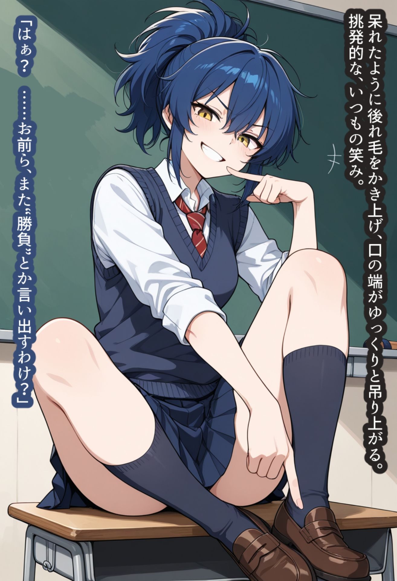 自信満々なスポーツ少女が勝負に負けていいなりになる話の作品画像 1