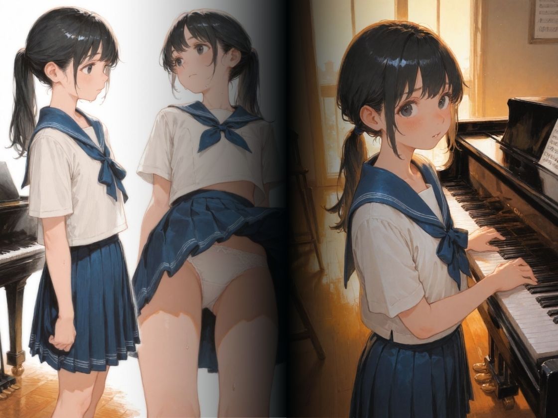 お嬢様 英才教育の女子校生に親子が分からせレッスン サンプル画像 3