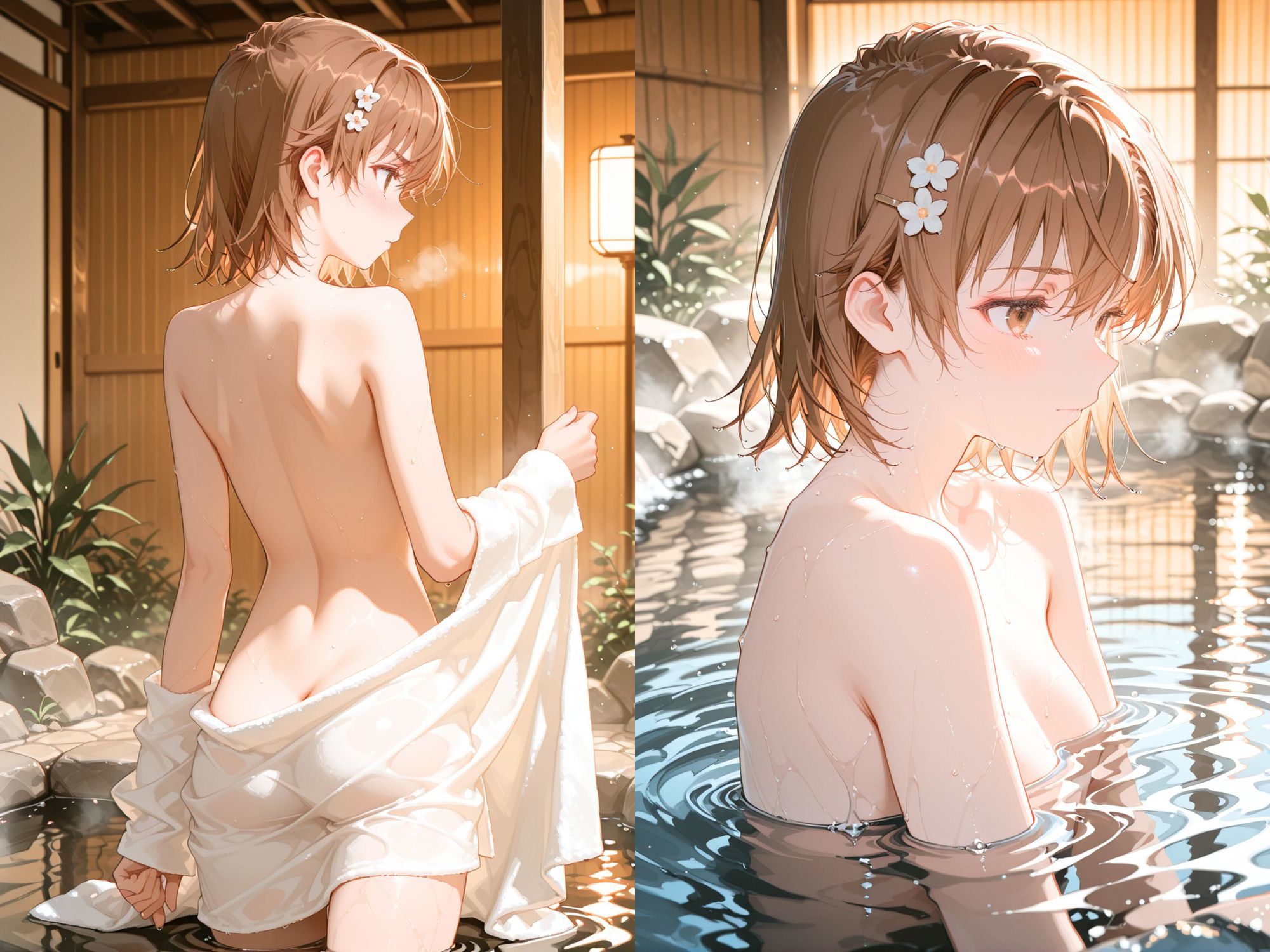 【エロ漫画】【4K動画8本】御坂美琴 秘湯堕ち:犯●れヒロイン温泉 とある科学の超電磁砲2