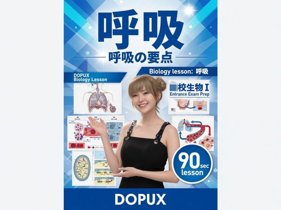 【▲20】一ノ瀬廻里 大学に進学し強豪予備校『DOPUX(ドピュックス』で生物I,IIを教える名物講師に!(Vol.020:呼吸)