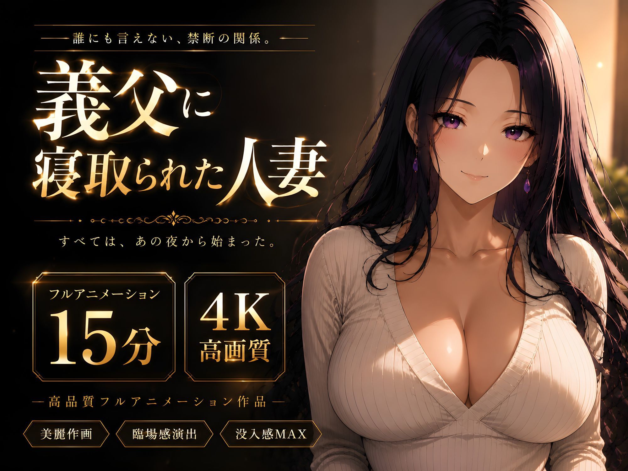 【4Kアニメ】義父に寝取られた人妻まゆみ‥終わりのない支配。 画像3
