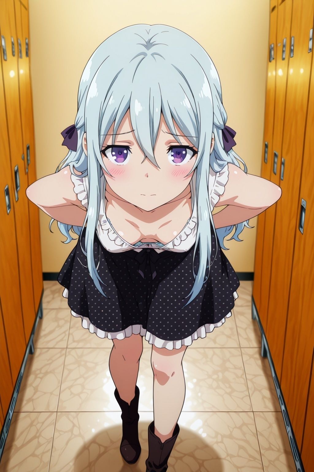 清楚な文学少女とナイトプールで中出しセックスする話    よう実椎〇ひよりとプールで生ハメ_4