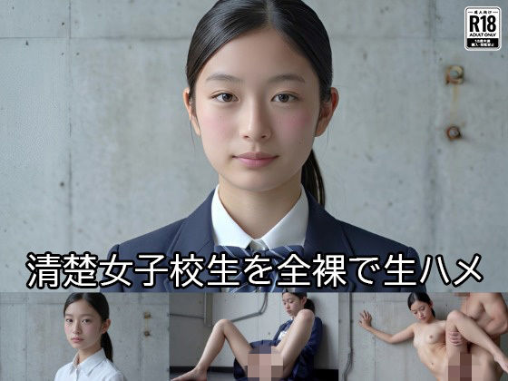 清楚女子校生を全裸で生ハメ