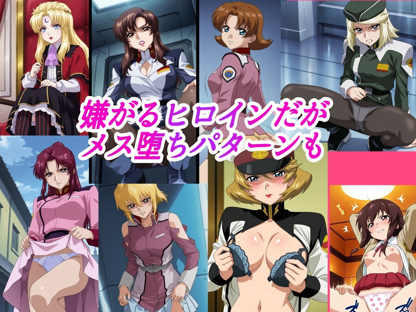（ガン●ムSE●D）嫌な顔されながらおパンツ見せて中出しセックスで孕ませたい サンプル3