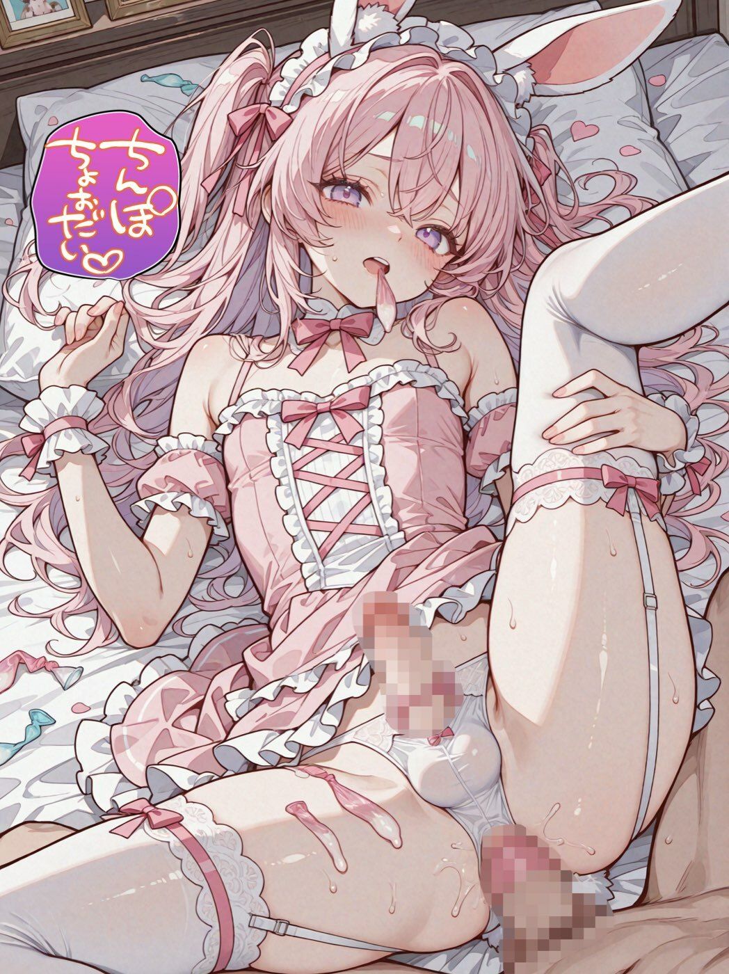 フルボッキ！ケモ耳男の娘！〜可愛いお尻の穴でメスイキ初体験〜 画像1
