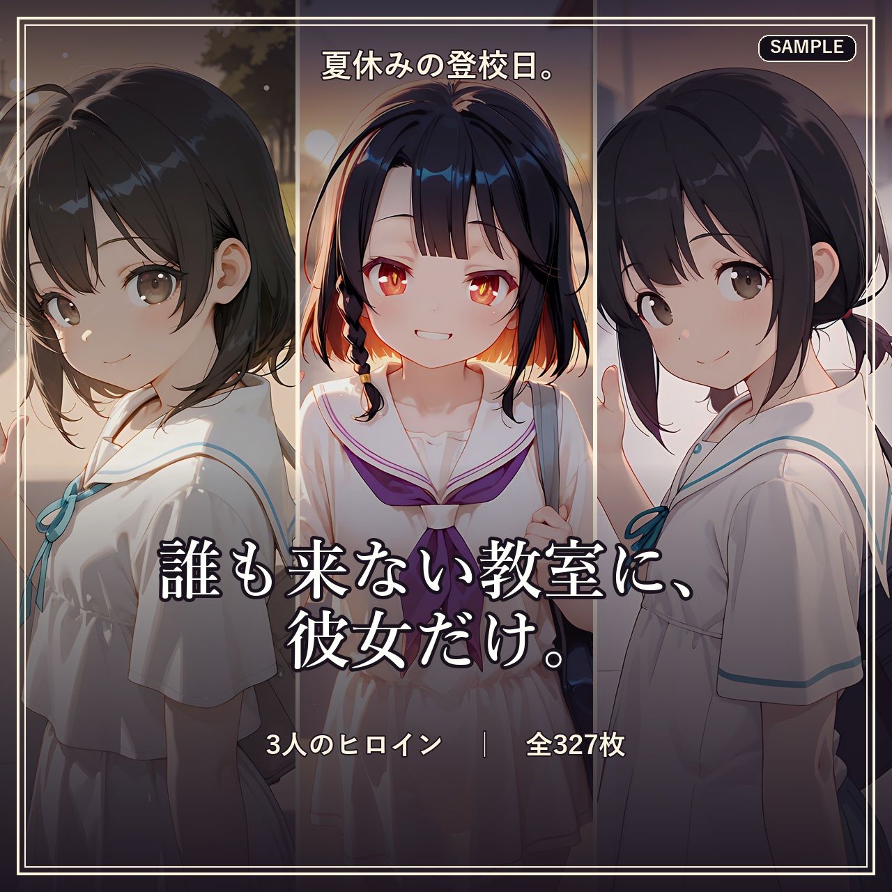 誰も来ない登校日。〜夕暮れまで、彼女とふたり〜 サンプル画像 2