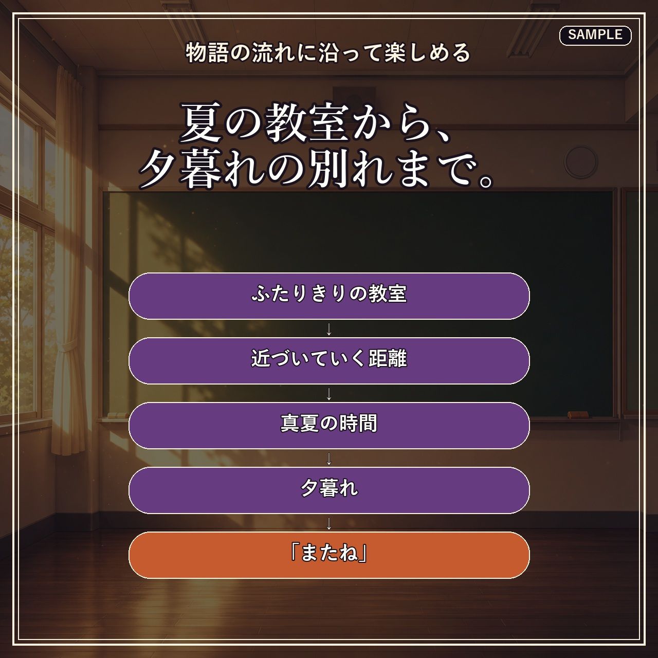 誰も来ない登校日。〜夕暮れまで、彼女とふたり〜 サンプル画像 6