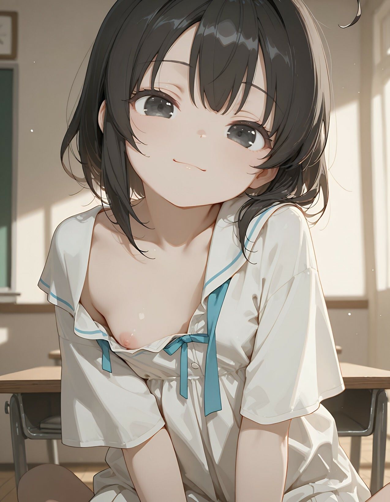 誰も来ない登校日。〜夕暮れまで、彼女とふたり〜 サンプル画像 9